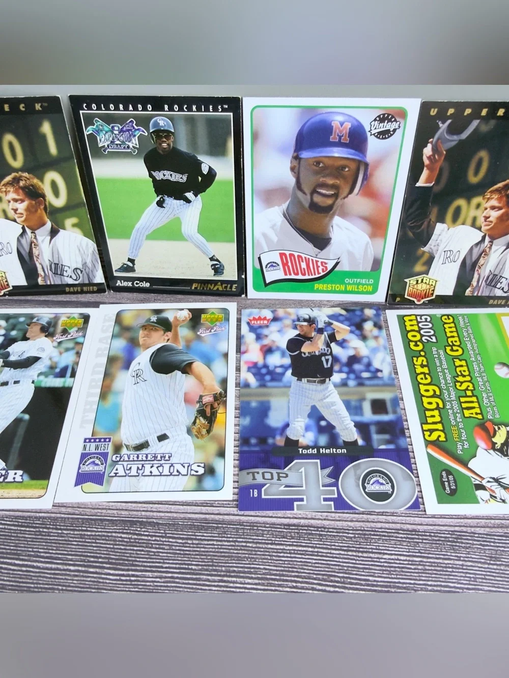 Colorado Rockies Card Lot 12x Todd Helton Preston Wilson +
